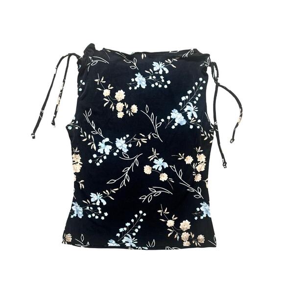 90'S VTG. EYE CANDY FLORAL ALL OVER PRINT TANK TOP BLOUSE SMALL - Picture 5 of 6